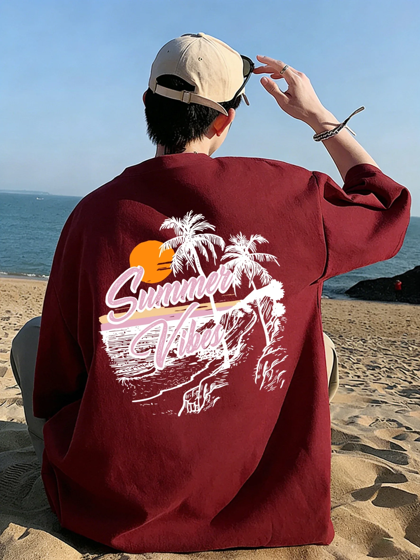 Summer Vibes Clothing Men - Летние футболки с изображением кокосовых пальм