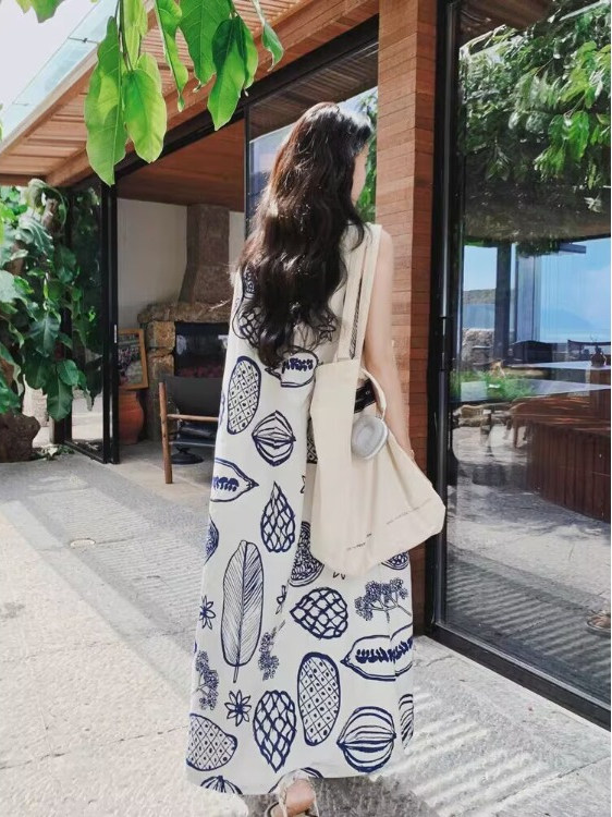 Summer Clothing Tagline - Летнее свободное платье-жилет А-силуэта для женщин,