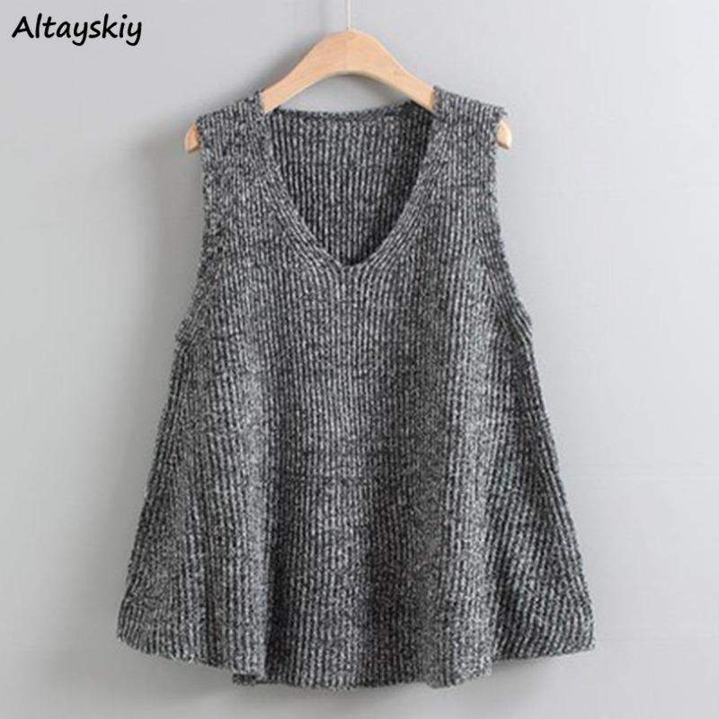 Summer Clothing Young Women - Свободный свитер-жилет для женщин, модный вязаный