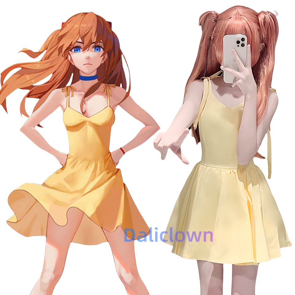 Yellow Summer Clothing - Shikinami Asuka Langley желтое платье аниме