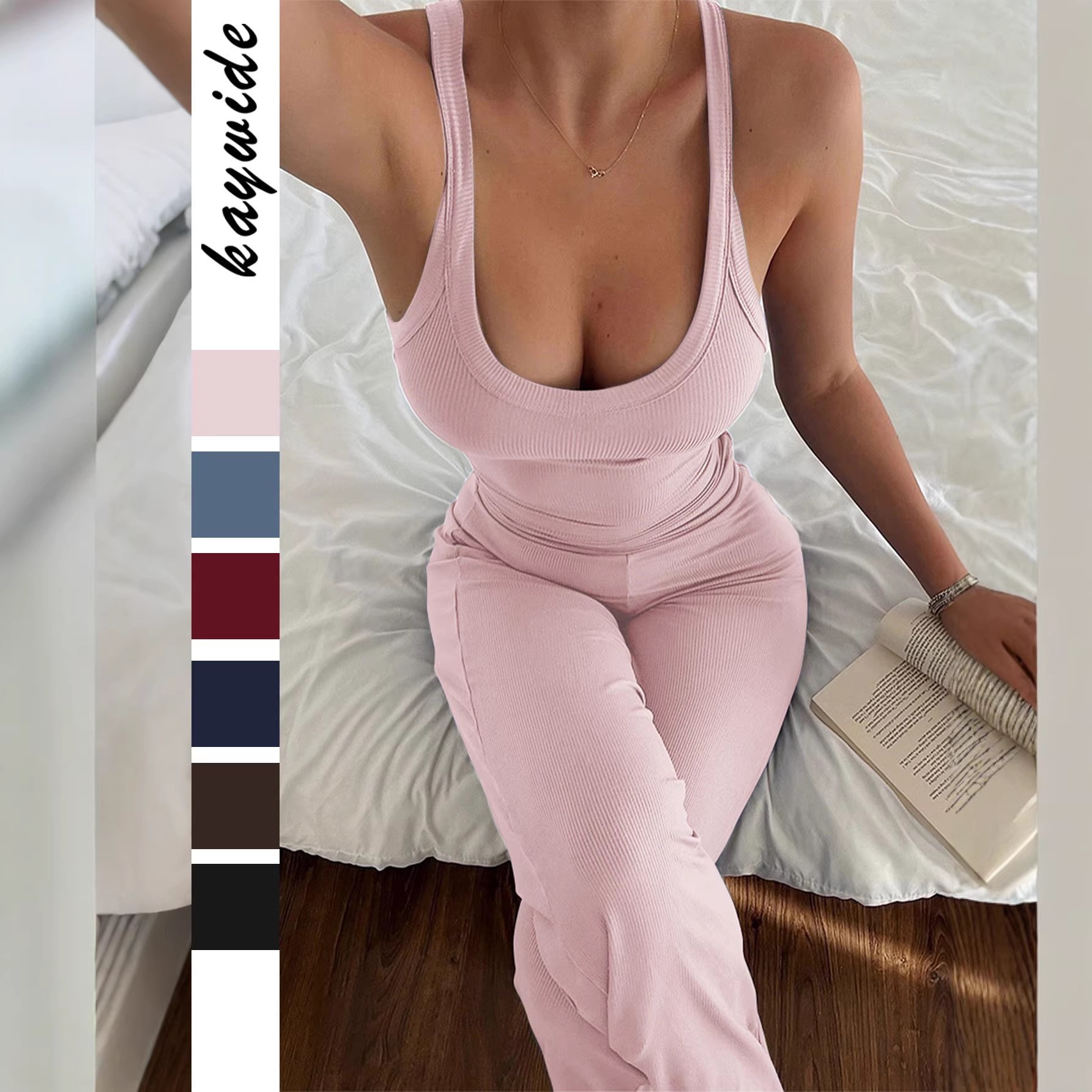 Summer Clothing Usa - Весенне-летний женский спортивный комплект: топ без