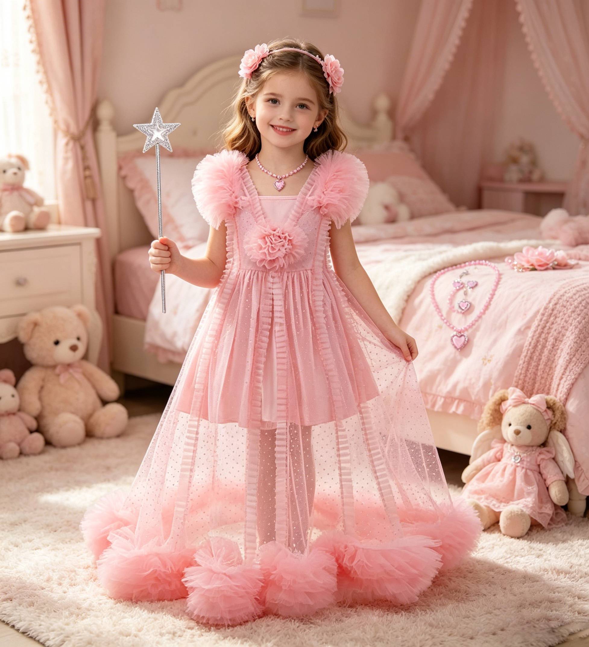 Summer Clothing For Girls - Детский костюм для девочек: платье Глинды,