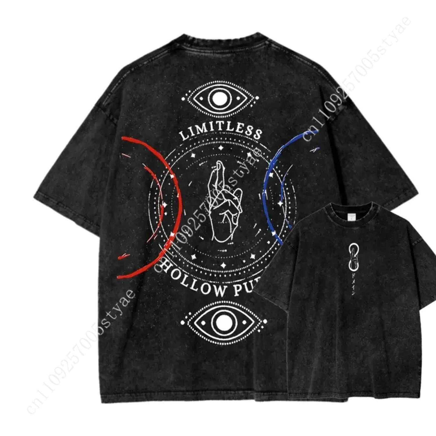 Summer Clothing Vintage - Футболка с принтом аниме-персонажа Годжо Сатору,