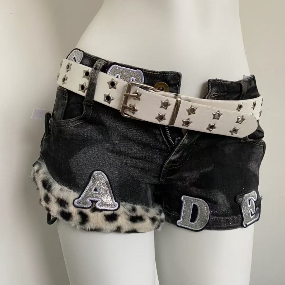 Summer Clothing For Girls - Y2k джинсовые шорты с вышивкой, женские
