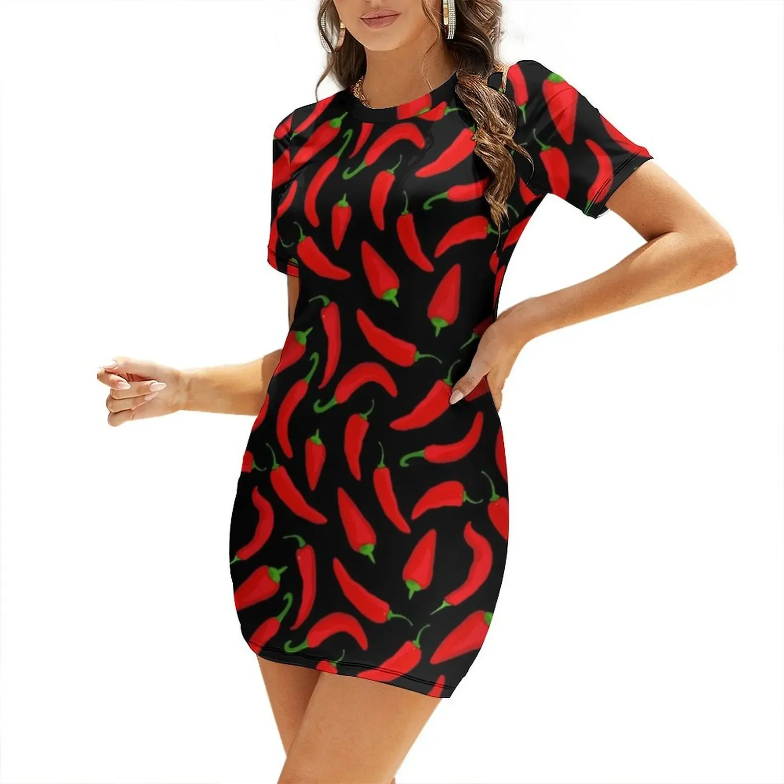 Summer Clothing Online - Платье с короткими рукавами и узором
