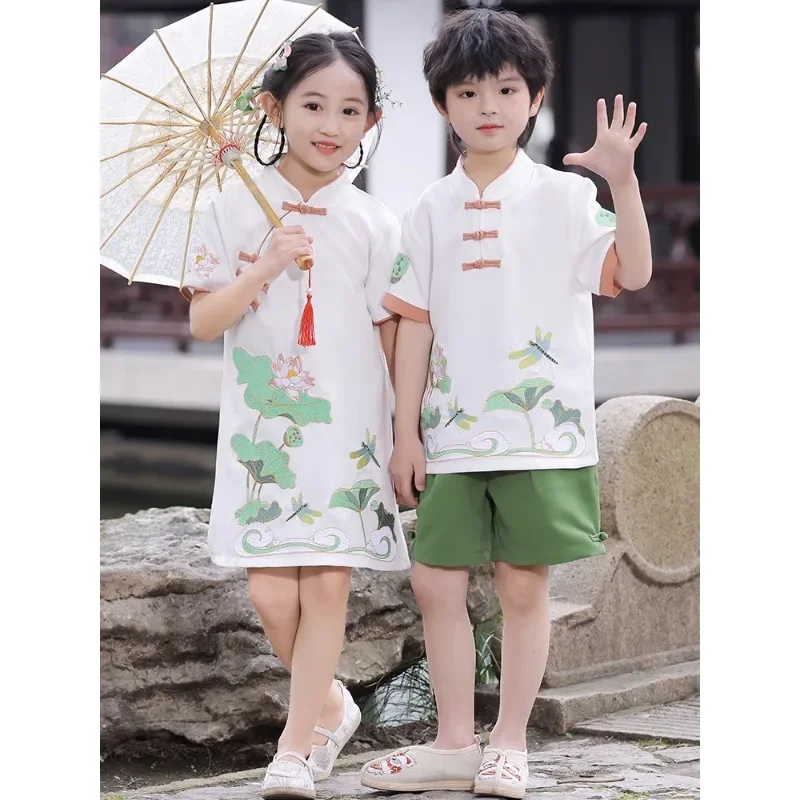 Summer Clothing Online - Костюм в китайском стиле для мальчиков
