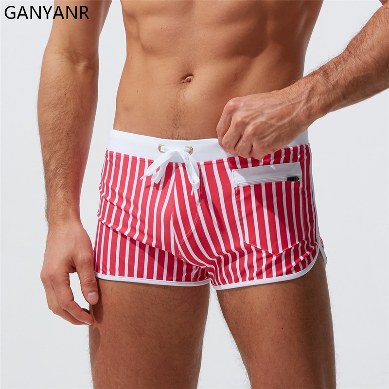 Board Short Surf - Мужской купальный костюм GANYANR, быстросохнущие пляжные