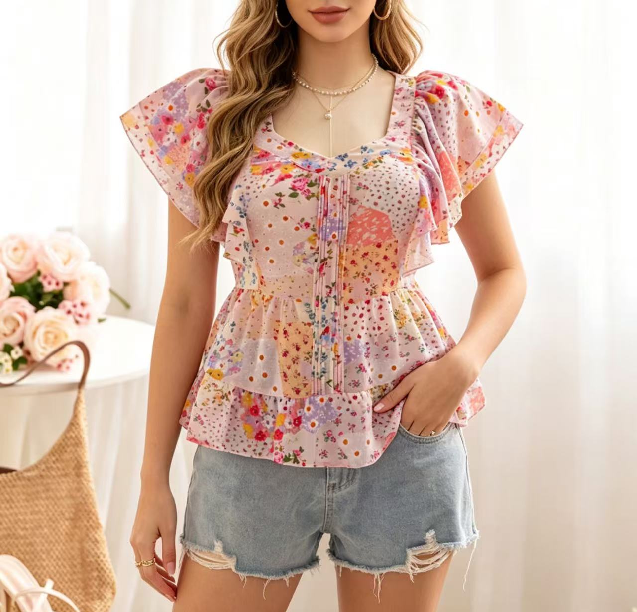 Новая стильная женская блузка  – обзор и цена Summer Clothing For Girls
