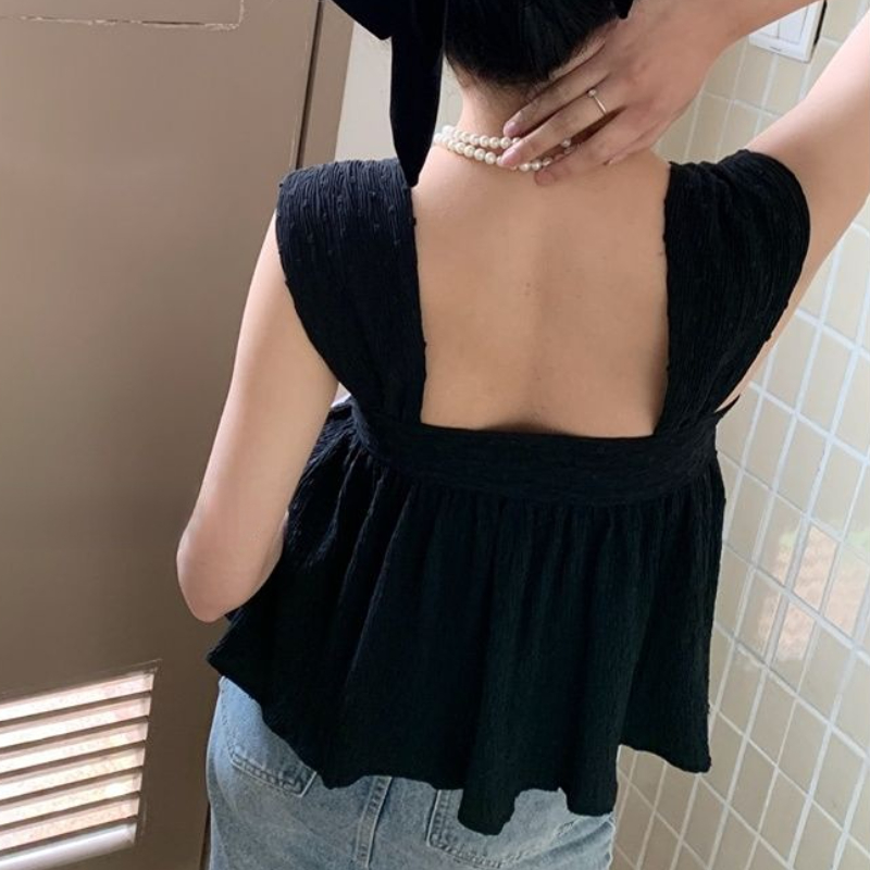 Блузки без рукавов, женская ук – обзор и цена Crop Blouse Linen