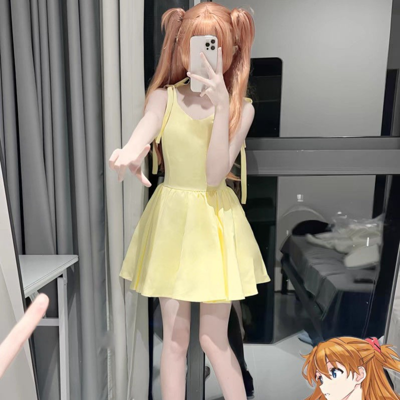 Shikinami Asuka Langley желтое – обзор и цена Yellow Summer Clothing