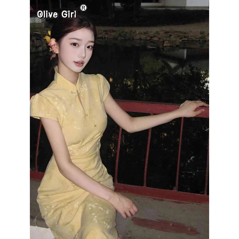 Улучшенное платье Cheongsam Qi – обзор и цена Summer Clothing Young Women