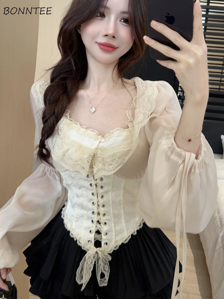 Однотонная блузка, женские уко – обзор и цена Crop Blouse Linen