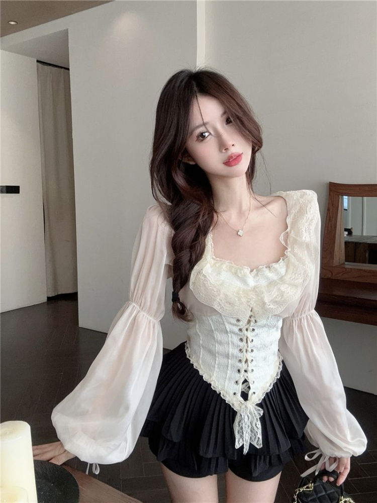 Однотонная блузка, женские уко – обзор и цена Crop Blouse Linen