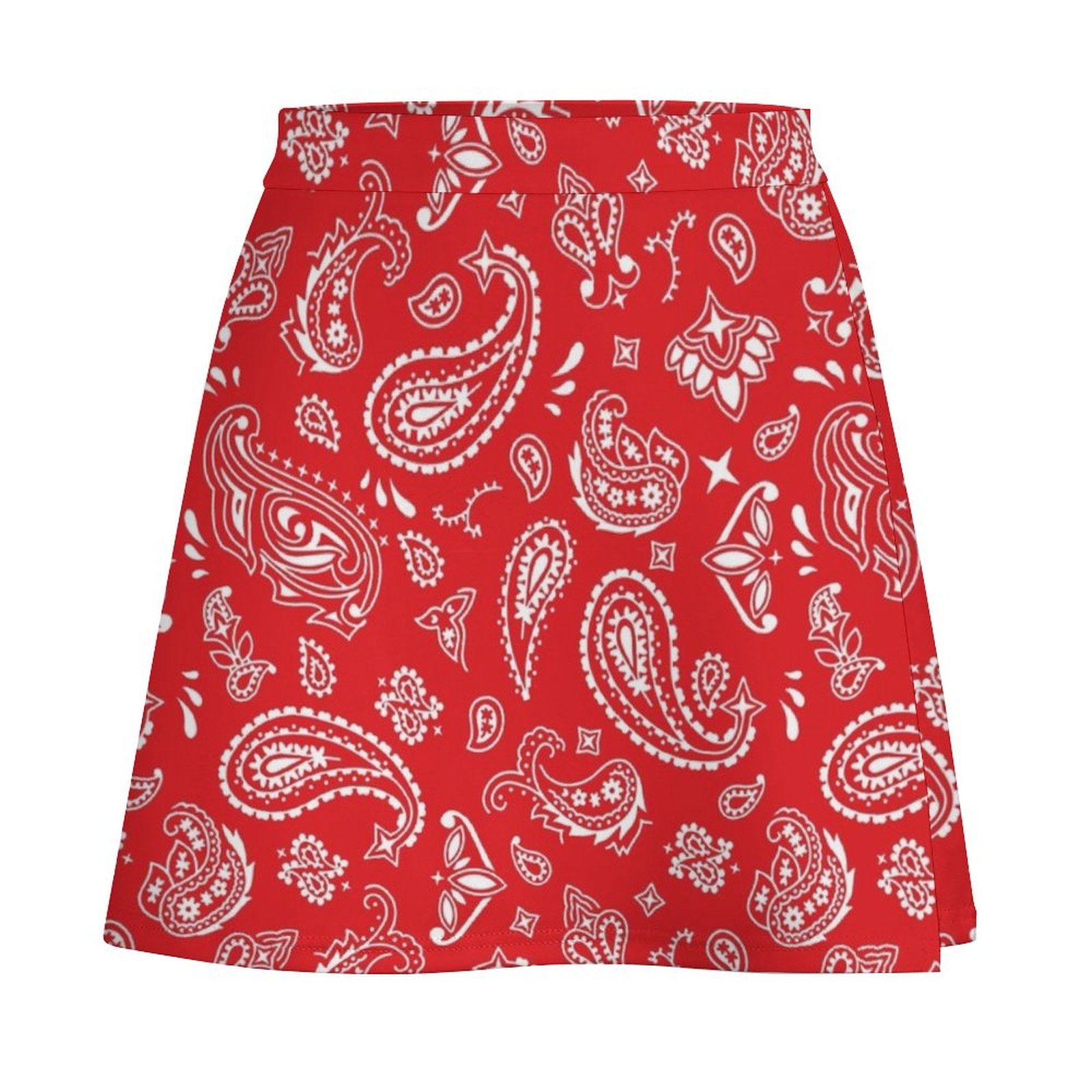Белая мини-юбка с красным узор – обзор и цена Summer Clothing Online