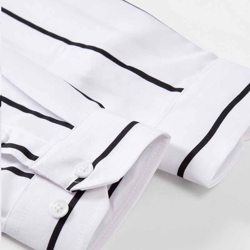 Мужская полосатая рубашка с дл – обзор и цена Summer Clothing Dress