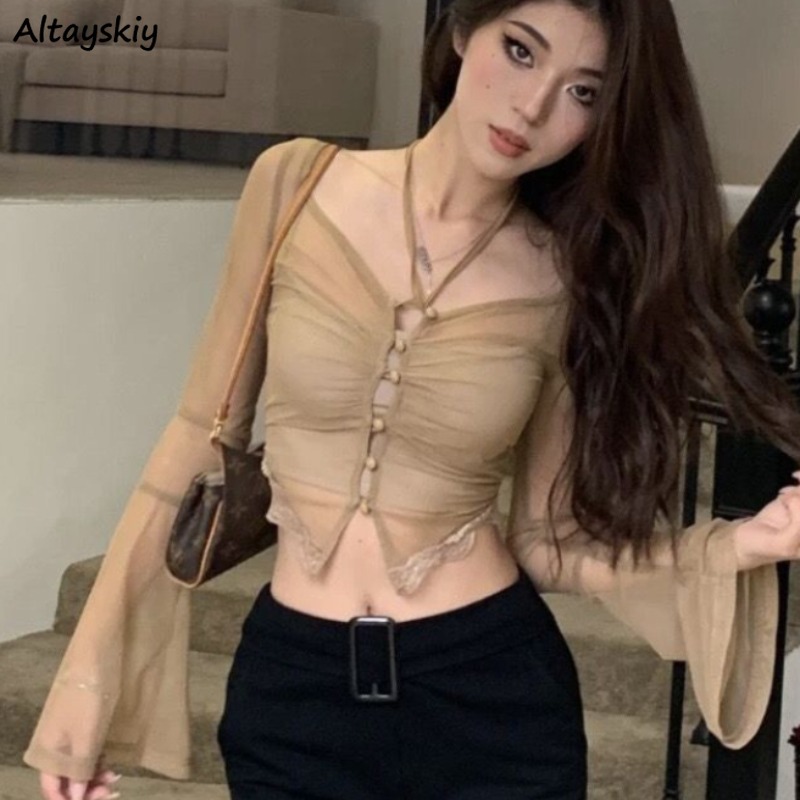 Прозрачные футболки для женщин – обзор и цена Summer Clothing Young Women