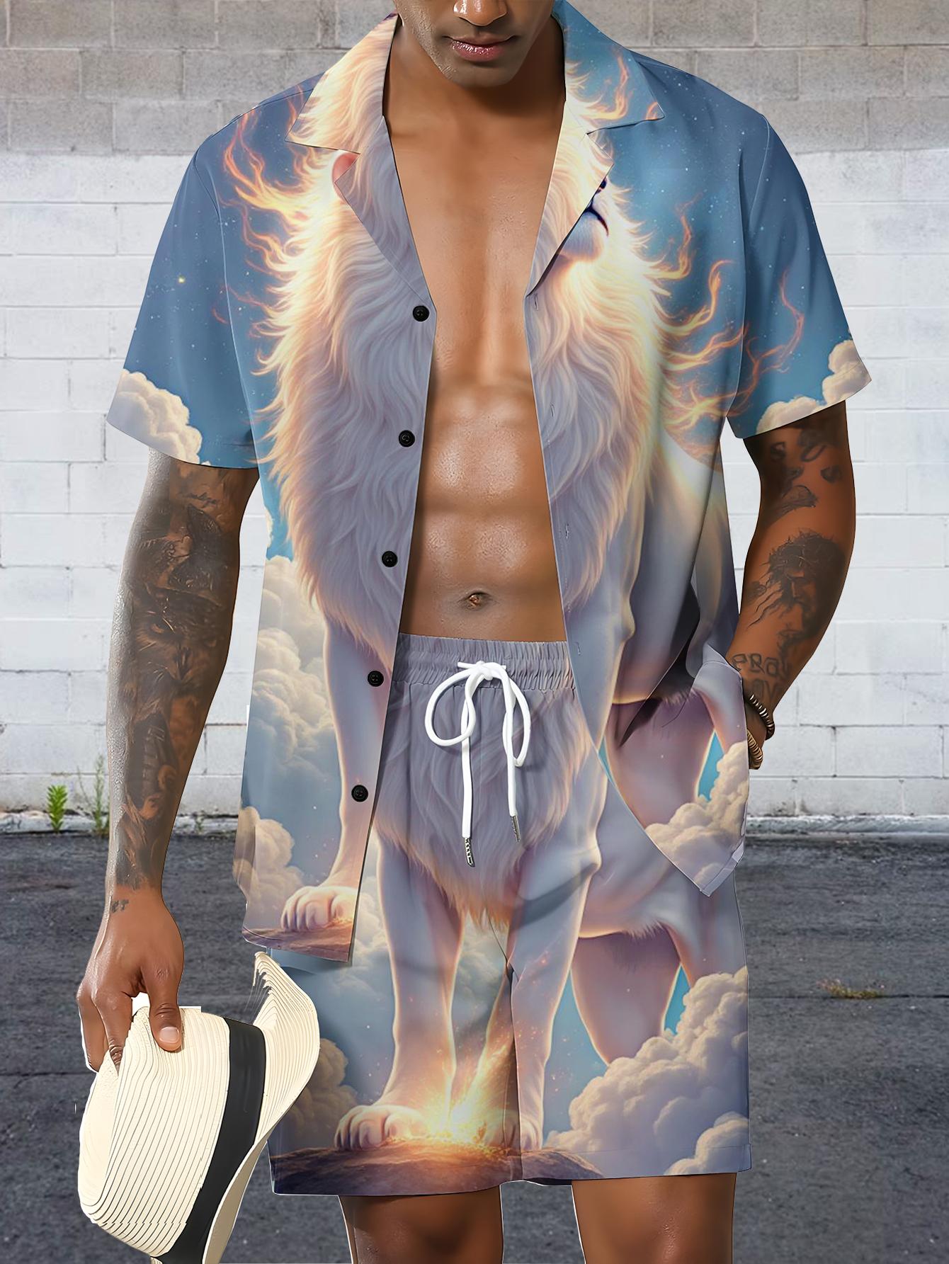 Мужские комплекты-костюмы для  – обзор и цена Summer Clothing Drip