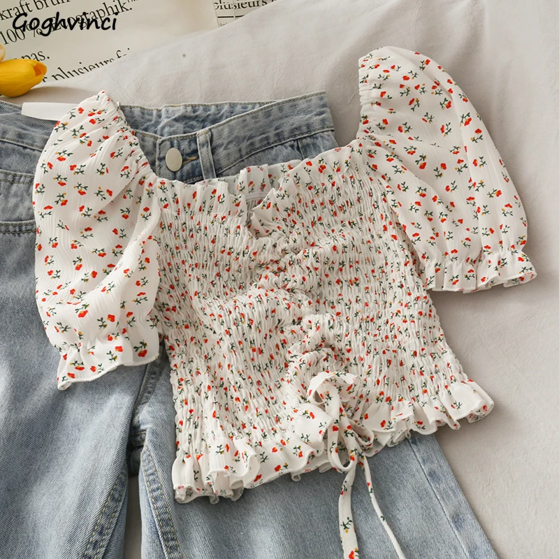 Женская обтягивающая блузка с  – обзор и цена Crop Blouse Linen