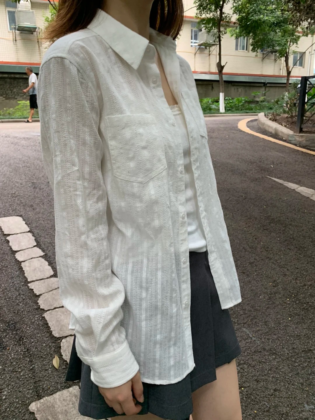 Льняная хлопковая блузка с вор – обзор и цена Crop Blouse Linen