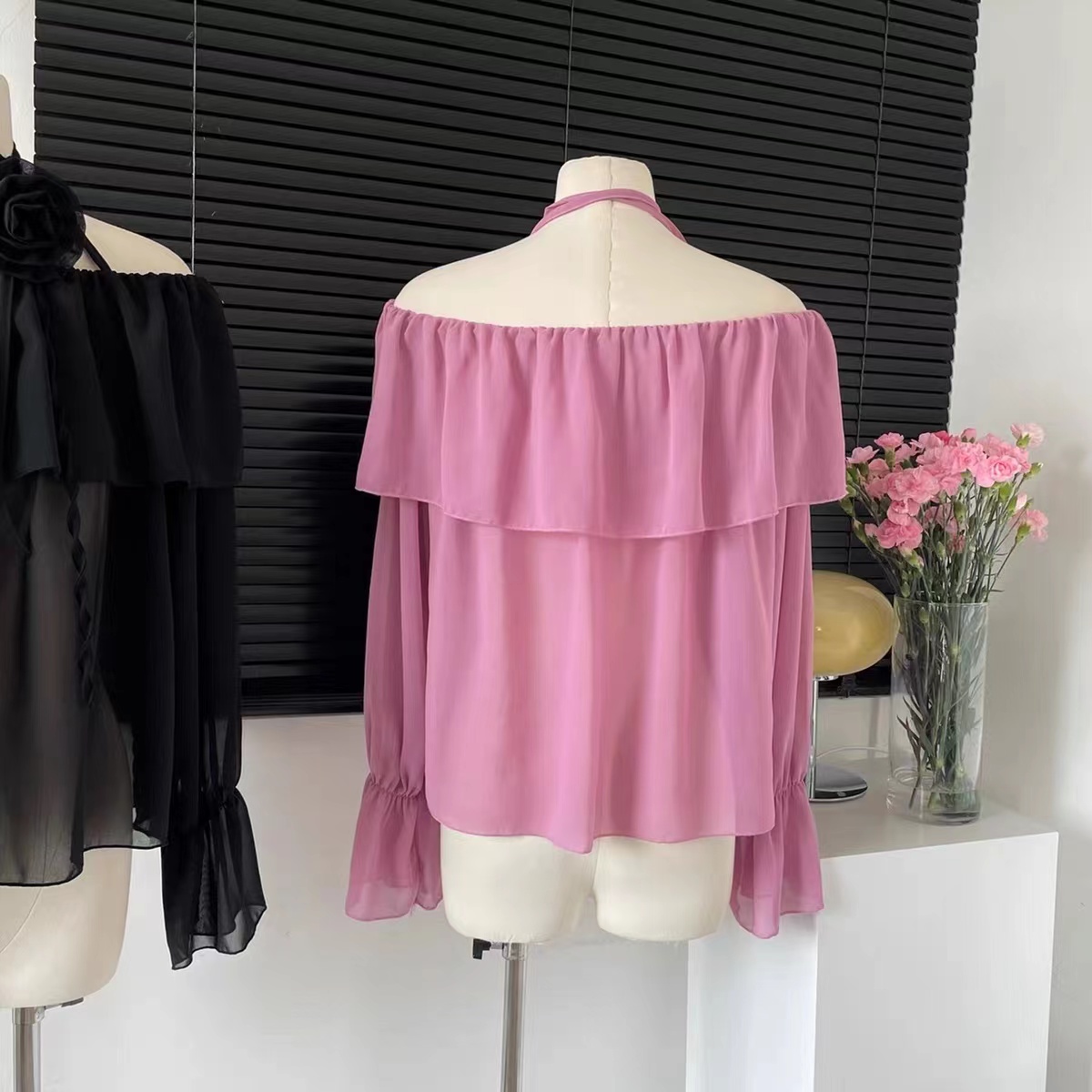 Блузка женская прозрачная с вы – обзор и цена Crop Blouse Linen
