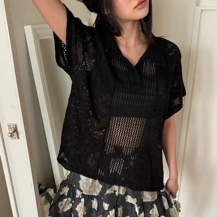 Ретро-рубашка с кружевным воро – обзор и цена Summer Clothing Online