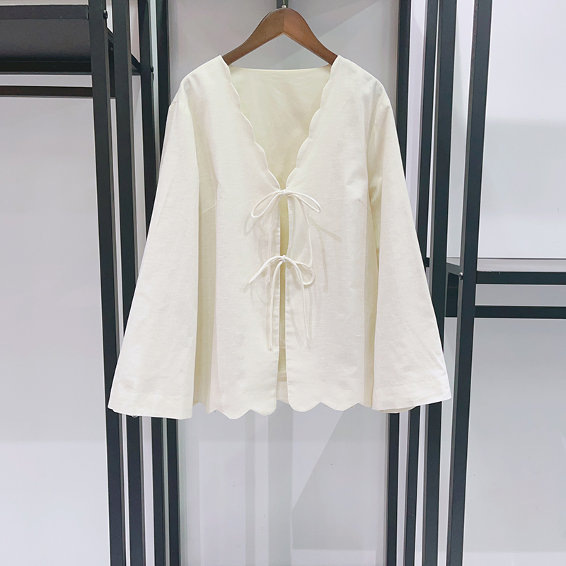 Новая винтажная блузка в стиле – обзор и цена Crop Blouse Linen