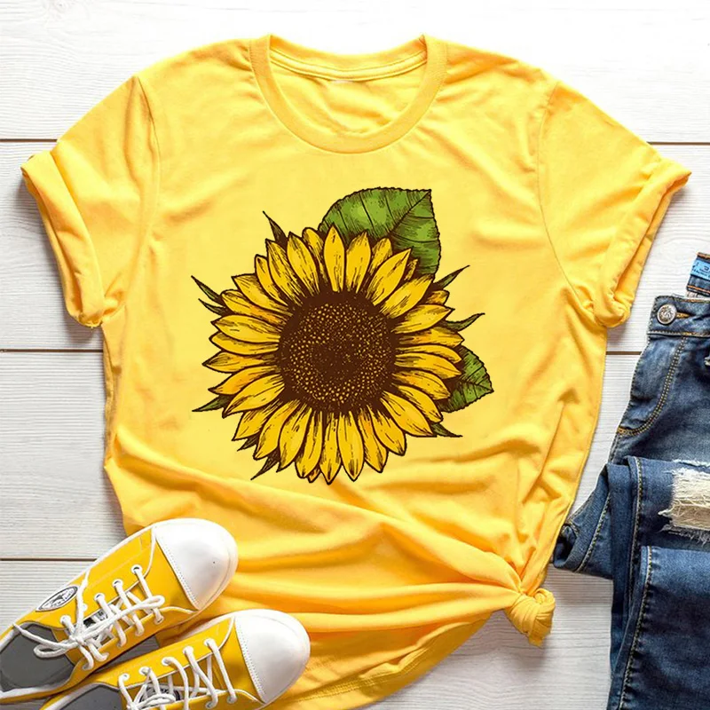 Желтая женская футболка с эсте – обзор и цена Yellow Summer Clothing
