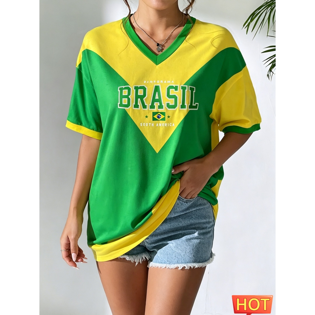 Новая бразильская футболка, ле – обзор и цена Yellow Summer Clothing